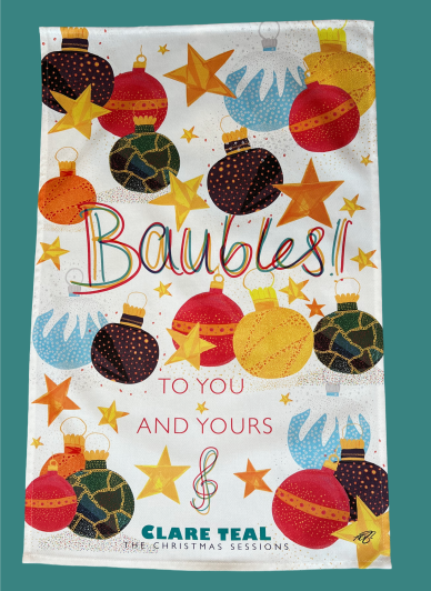 Baubles TealTowel Teal Baubles TealTowel (Christmas)