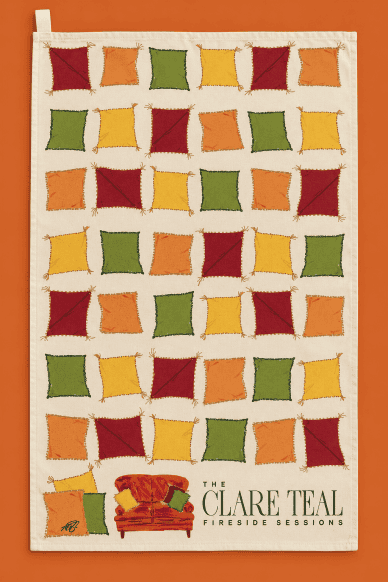 Fireside TealTowel (Cushion Design)