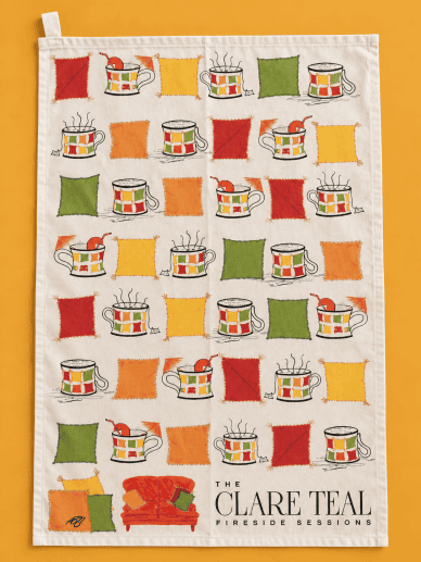 Fireside TealTowel (Cushion/Mug)