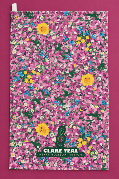 Cherry Blossom TealTowel
